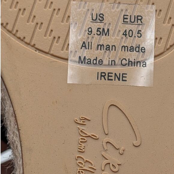 Circus Irene Strappy Espadrille Platform Wedge Sandals Womens Black Size US9.5M - Picture 7 of 10